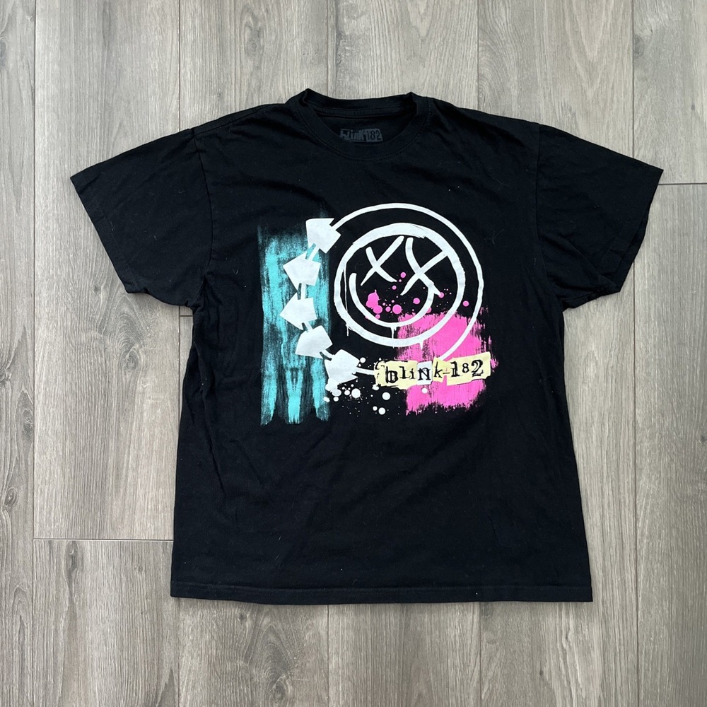 Blink 182 Mens L/M T Shirt Black Short Sleeve